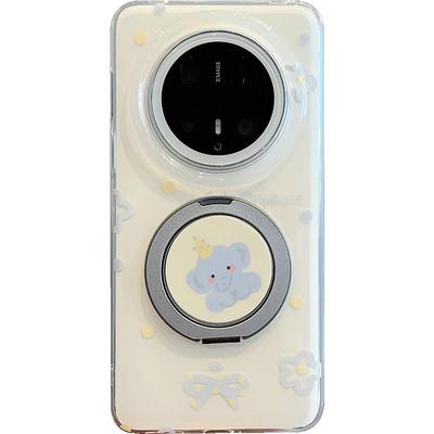 卡巴顿 可爱小飞象适用华为mate70pro+手机壳新款男女pura70磁吸支架带挂绳pura80pro超好看mate60小众高级感
