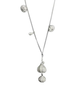 长款大蒜蒜头吊坠项链女