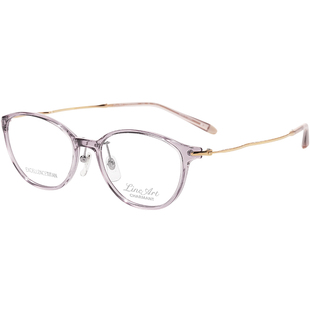 CHARMANT夏蒙眼镜线钛女款时尚椭圆框眼镜架可配近视镜片XL2949
