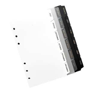 ins活页夹手账本PVC分隔页索引贴纸PWA6785slimFC奇葩PUOm5上耳朵