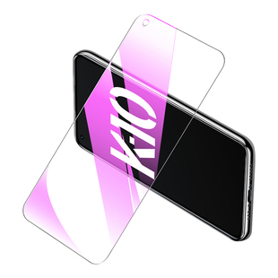 适用oppok10钢化膜5G全屏覆盖k10pro手机膜4G防摔防爆保护0pp0k10x高清抗蓝光玻璃屏保opo刚化膜防指纹无白边