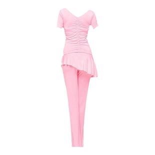 新款舞蹈瑜珈服运动套装女三件套莫代尔健身广场舞时尚健身房性感