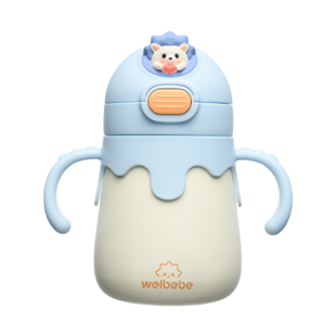 松下儿童保温杯带吸管水杯婴儿学饮杯子水壶便携式水杯NC-CA11