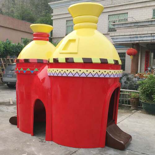 直销景区玻璃钢造型雕塑 园林景观小品雕塑 乐园城宝装饰美陈