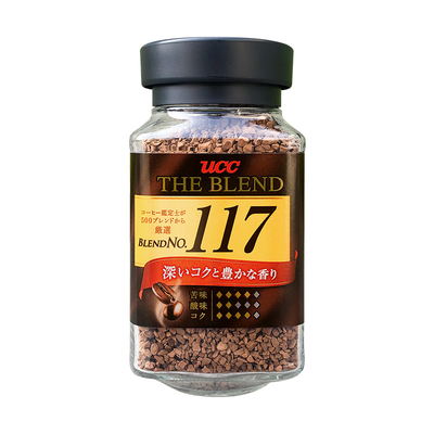 ucc日本瓶装无蔗糖纯黑咖啡粉