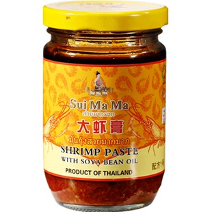 水妈妈黄标大虾膏200g即食虾酱虾糕泰式料理炒空心菜泰国进口调料