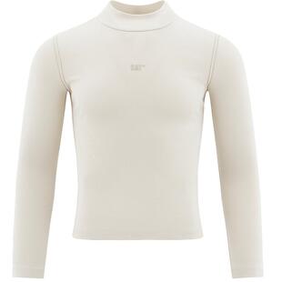 CAT卡特25夏季新品女士户外美式修身半高领无帽长袖T恤商场同款