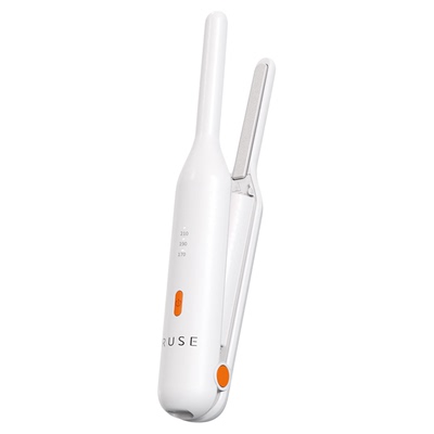 ruse如色无线夹板短发刘海直板夹高颅顶迷你卷发棒充电便携式神器