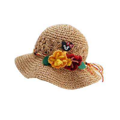 草帽女宝宝出游环保春秋薄款盆帽