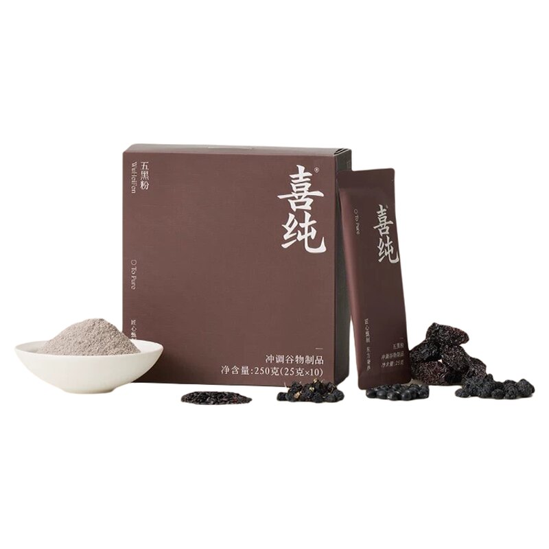 喜纯五黑粉谷物杂粮营养健康代餐