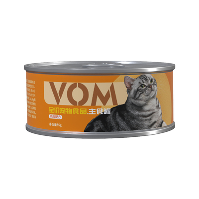 VOM主食猫罐头85g*1罐无谷物无胶无淀粉99%动物高蛋白幼猫成猫