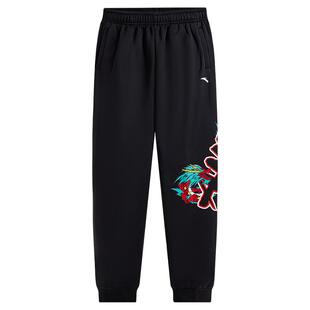 安踏儿童男女童针织套头衫2025冬舒适保暖中大童加绒运动卫衣