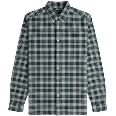 FREDPERRY格纹长袖衬衫复古通勤