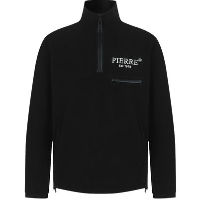 PP意大利轻奢男装2025春季新款长袖半高领卫衣半拉链运动休闲上衣