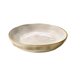 菜盘家用陶瓷盘子2025新款轻奢汤盘深盘简约高颜值碗盘餐具套装