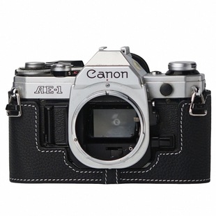 适用佳能AE1相机皮套ae-1 a1 AE-1P相机真皮保护套保护底座相机包