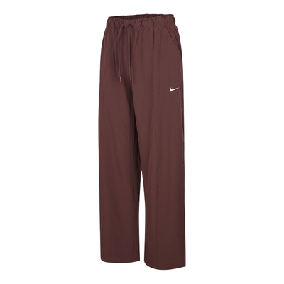 NIKE耐克女裤Dri-FIT速干2026春刺绣小勾梭织阔腿长裤IQ0343-502
