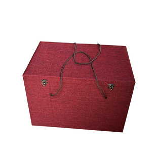 加厚可手提工艺品花瓶酒瓶玻璃罩宝笼礼品盒包装盒大号锦盒可定制