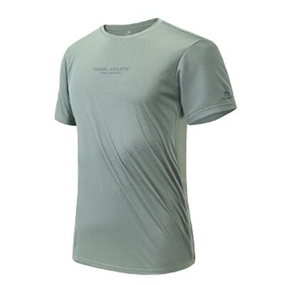 骆驼男装运动速干T恤男士2025夏季新款薄款透气跑步防晒短袖上衣