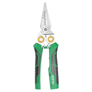 老A 可充电锂电款带测电8合1电工钳多功能剥线钳子电缆扒线尖嘴钳