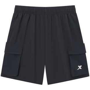 特步童装男童速干工装五分裤2026夏季新款儿童短裤中大童运动夏装