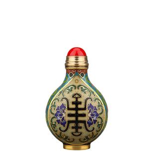 益德成珐琅景泰蓝鼻烟壶送老公送领导国风礼物春节过年送礼品药粉