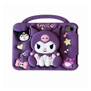 手提库洛米折叠支架适用红米pad2保护套redmipadse带笔槽三星a11+a9plus硅胶a8全包s6lite卡通t220防摔平板壳