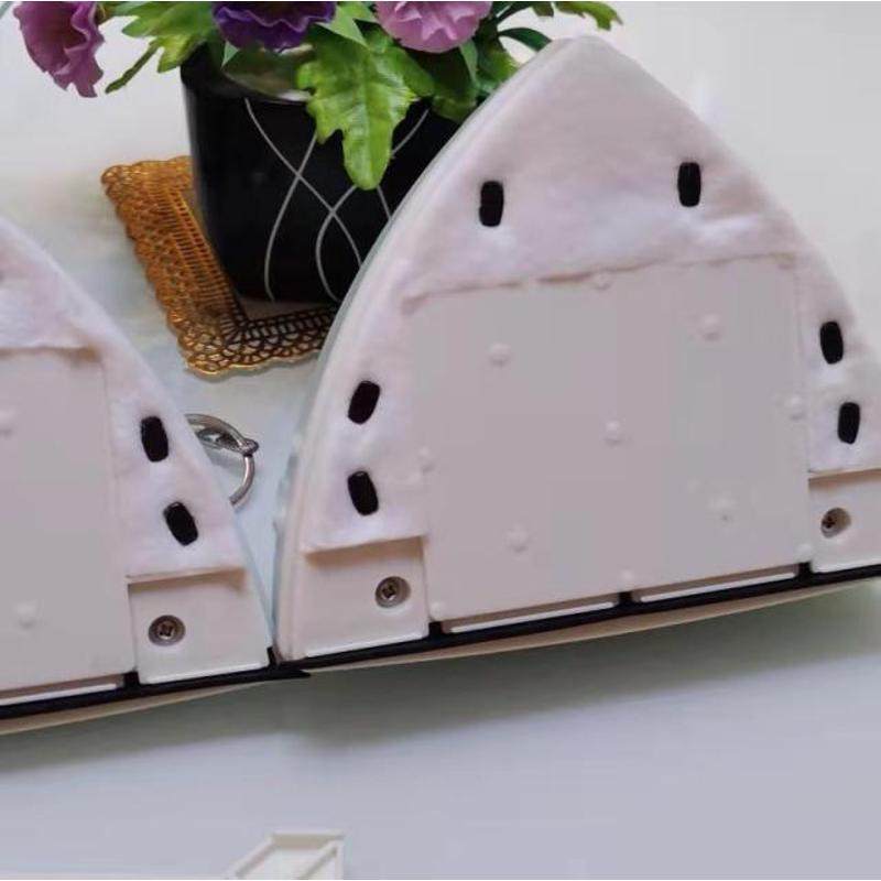 家用双面擦玻璃神器原装配件三角形玻璃器清洁棉布胶条卡扣