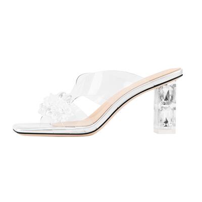 高跟鞋水晶凉拖鞋女外穿