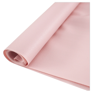 半米价 淡粉色PVC人造革皮革面料pu皮软硬包背景墙仿真皮软包翻新