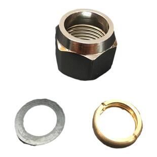 燃气管304不锈钢波纹管螺帽天然气铜接头螺口专用内螺母3分4分6分