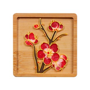 免掐丝珐琅杯垫diy手工材料包非遗文化暖场团建半小时活动半成品