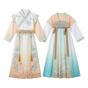 汉服男童女童2026春夏新款儿童国风古装国学服幼儿园开笔礼演出服