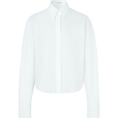 BRUNELLO CUCINELLI春夏女士棉质混纺府绸衬衫