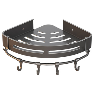 卫生间置物架三角浴室免打孔转角架厕所洗手间淋浴房洗澡收纳架子