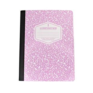 CJP大理石奶牛本美式作文本分栏本包背缝线长江奶牛本B5美式分栏红蓝线大理石本横线横条包背本