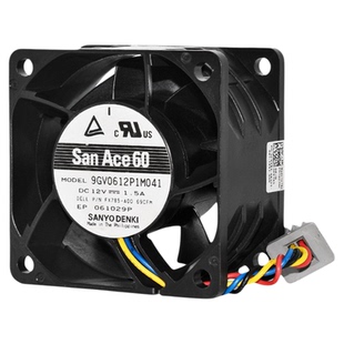 9GV0612P1M041三洋6038暴力12V1.5A机箱电源服务器PWM散热风扇6CM