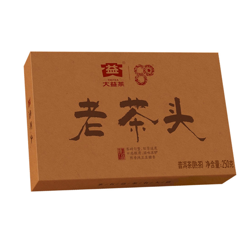 2001批大益80周年批250g老茶头
