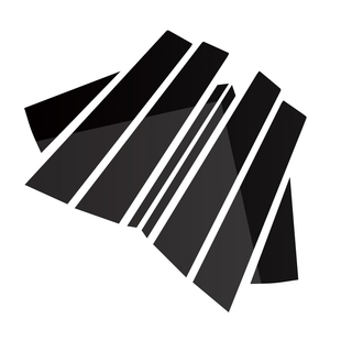 适用于25-26新款沃尔沃EX30改装车窗饰条B柱升级专用镜面黑中柱贴