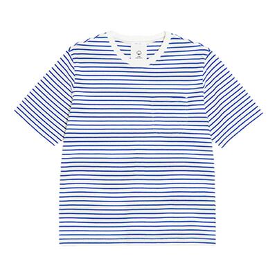 kleeklee环保棉条纹宽松T恤