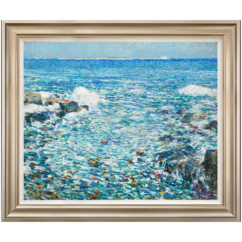 风色海滩美国风景油画客厅装饰画