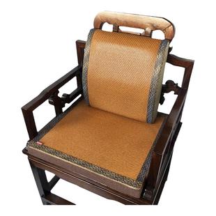 冬夏实木沙发靠背椰棕芯加厚硬腰靠垫凉席可拆洗办公室罗汉床靠枕