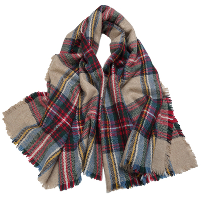 羊毛方巾围巾冬季女三角披肩穿搭