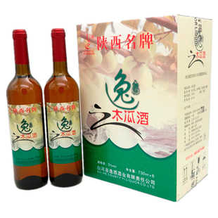 陕西安康特产 白河逸牌5°木瓜酒 果味酒 团圆小酌酒 730ml×6瓶