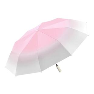 渐变全自动雨伞女士防晒遮阳伞晴雨两用春雨必备通勤防雨便携雨具