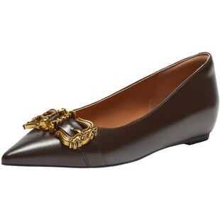 董洁同款真美诗如期而至2024秋季羊皮细腻舒适气质单鞋女YYW04CQ4