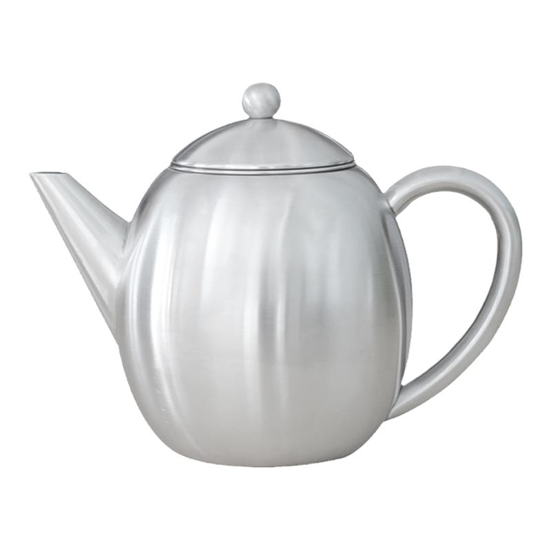 双层隔热不锈钢厨具花茶壶