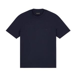 EMPORIO ARMANI/阿玛尼秋冬新款男士纯棉圆领短袖刺绣简约休闲T恤