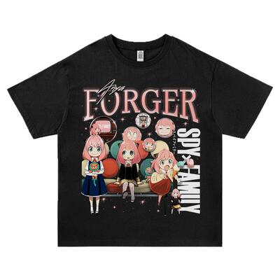 间谍过家家T恤男动漫周边SPY×FAMILY劳埃德 约尔 阿尼亚短袖宽松