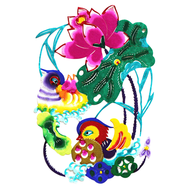 蔚县剪纸 作品 单张【花鸟】过年喜庆 可做框 出国礼品 特色礼品